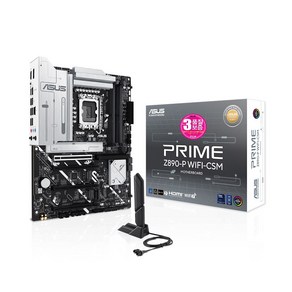 ASUS PRIME Z890-P WIFI-CSM STCOM 컴퓨터 PC 게이밍 인텔 메인보드