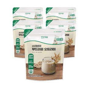 비단식당 스테비아 부드러운 오트라떼 300g x 5봉, 5개