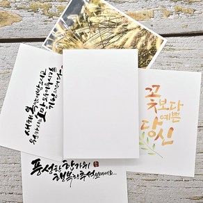 경일문화가게 캘리그라피 종이 무지 연습 엽서 100매 135*195