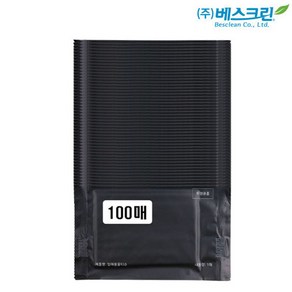 베스크린 고급 업소용 물티슈 무블랙 개별포장 일회용 식당 카페, 1개, 100매입, 40g