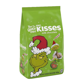 [대용량] 허쉬 키세스 그린치 크리스마스 초콜릿 HERSHEY'S KISSES Ginch Milk Chistmas Chocolate, 1개, 1.05kg