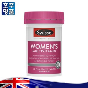 Swisse 여성 건강 비타민 영양제 Womens Enegy and Vitality Multivitamin 60 Tablets, 60정, 1개