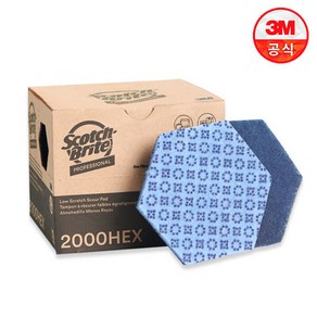 3M 파워 도트 양면 수세미 2000 HEX 15개입, 1개, 15개