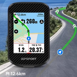 IGPSPORT BSC300T (터치) GPS 속도계, 블랙, 1개