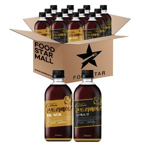 [푸드스타] 콘트라베이스 500ml (블랙 블랙앤샷) 각 6입 총 12입, 12개