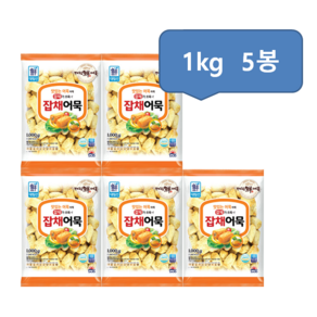 [사조대림] [대림냉동] 잡채어묵(냉동) 1 000g x6개 /대용량, 1개, 5kg