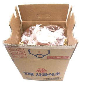 BIB 오뚜기 2배사과식초 18L(비닐박스포장)무료배송, 1개, 18L