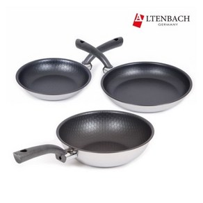 [알텐바흐] 엑스클립스 통5중 퍼펙트 3종세트 (F22+F28+W28), 프라이팬22cm+프라이팬28cm+웍팬28cm