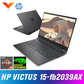 HP 빅터스 15-fb2039AX + Win11 / RTX4050 / R5 8645H / 게이밍노트북, WIN11 Home, 16GB, 512GB, Mica Silve