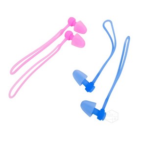 MJ한량 수영 스트랩 귀마개 끈귀마개, 블루, 1개