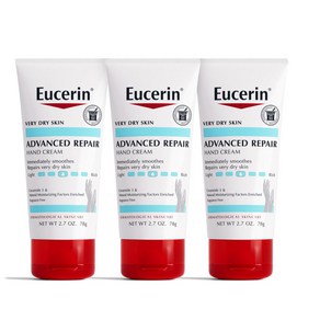 Eucein Advanced Repai Hand Ceam 유세린 어드벤스드 리페어 핸드 크림 2.7oz 3개, 78g