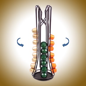 캡슐홀더 (40) 타워형/ 캡슐커피 디스펜서 / 네소 오리지널, 블랙, 0개