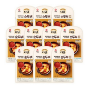 다담 순두부찌개 양념 140g x10개, 10개