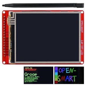 OPENSMART TFT LCD 디스플레이 쉴드 터치 스크린 브레이크 아웃 보드 모듈 아두이노와 호환 가능 28 인치, 1개