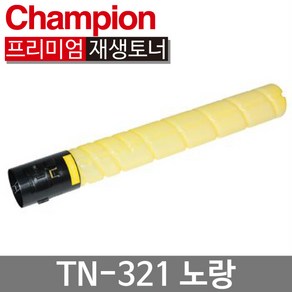 재생 토너 TN-321 신도리코 D410 D411 D412 D415 D416 D417 미놀타 Bizhub C224 C284 C364, TN321Y 노랑, 1개