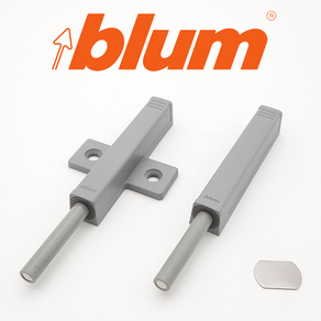 blum 블룸 블럼 고급 원터치푸쉬 날개 고압 강력 무소음 자석 범퍼 도어캐치 79mm 나인하드웨어, 3. 자석 날개형 1SET (플레이트+몸통+날개), 1개