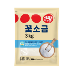 바이오마켓_식자재왕 꽃소금, 3kg, 1개