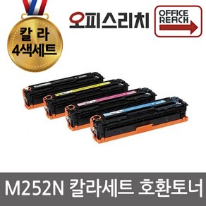 4색1세트 Colo LaseJet Po M252N HP 호환토너 CF400A, 1개