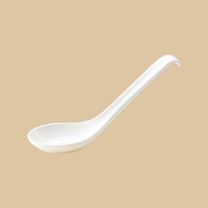 미색 우동 스푼 대 국물 일식 한식 중식 숟가락, 단품, 단품, 1개