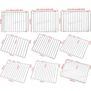 오븐그릴망 냉각망 오븐전용 구이 그릴 오븐석쇠 스텐, 스텐레스304 279x240mm, 1개