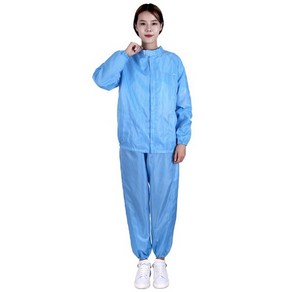 VEGA 상하세트 투피스 C카라 제전복 방진복 방역복 방호복 크린룸, 화이트-4XL, 화이트, 1개