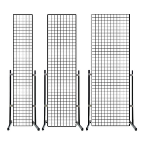 킹철물 네트망 스탠드 매장 진열대, 01) 450x900mm 다리600mm, 1세트, 블랙