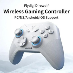 Flydigi VADER 3 프로 블루투스 무선 게임 패드 홀 선형 트리거 스위치 PC 스팀 IOS 게임 및 비디오 게임 신제품, 1개, 1) Die wolf