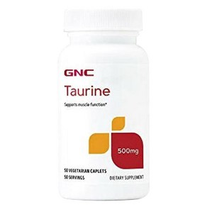 GNC 타우린 500mg 베지테리안 캐플렛, 50정, 1개