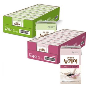 대상 뉴케어 미니 150ml 구수한맛 X 24팩 + 고소한 검은깨 X 24팩 완전균형 영양식 환자용, 1개