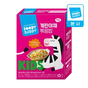 [푸디버디] 계란야채볶음밥 360g (180g X 2개), 2개, 180g