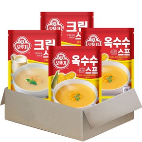 오뚜기 크림 스프 80g x 2p + 옥수수 스프 80g x 2p, 1세트