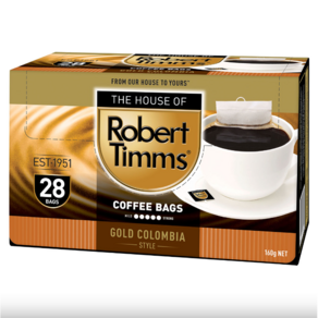 호주 로버트팀스 커피백 28개입 3종 Robet Timms Coffee Bags 28 pack, 1. 골드콜롬비아 (28개입), 1개