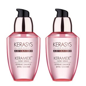 케라시스 헤어에센스 케라마이드 클리닉 오일 앰플 세럼 극손상용 70ml 2개, 케라시스 극손상 앰플 세럼 70ml