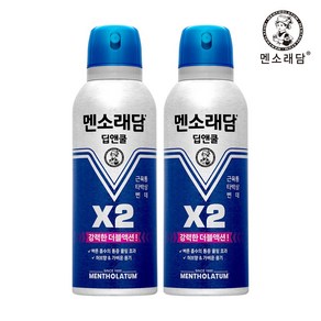 멘소래담 딥앤쿨 에어로솔 스프레이파스 150ml, 1개입, 2개