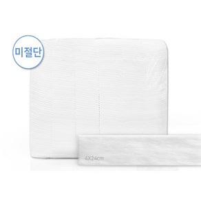 [한정특가] 이뽀이뽀 순면 100% 미절단 화장솜 4X24cm (400g/450g) 대용량 화장솜 탈지면 머미솜 코튼패드, 1개, 400매입