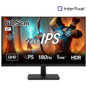 인터픽셀 IPQ2746 QHD FAST IPS 180Hz 플리커프리 게이밍 모니터, 68.5cm, IPQ2746(무결점)