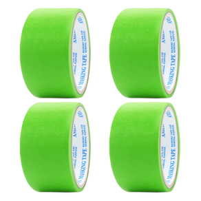 [당일발송] 마스킹테이프 각 컬러별 종이테이프 커버링 48mm X 10M 4개입, 녹색, 4개