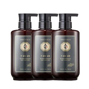 [댕기머리] 모발용 기 골드 샴푸 500ml 3개