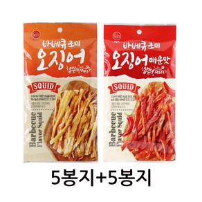 썬푸드 바베큐조미오징어30g 오리지널+매운맛 10봉지