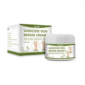 petitcomo Vaicose Veins Ceam 정맥류 크림 연고 지렁이 다리에 핏줄이, 1개, 50g