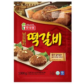 롯데햄 남도별미 떡갈비 1kg, 1개