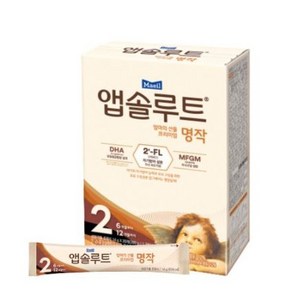 앱솔루트 프리미엄 명작 스틱분유 2단계, 280g, 2개