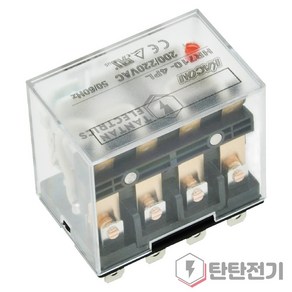 HR710-4PL AC220V 10A 파워 릴레이 LY4 소켓 14핀 4극 4a4b LED 스위치 카콘 한국릴레이, 1개