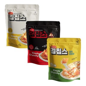 [더다믐]김칩스 오리지널2+갈릭치즈맛1+매운맛1 총4봉, 40g