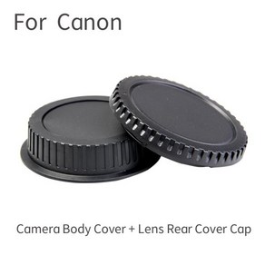 Canon EOS 카메라 바디 커버 + 렌즈 후면 커버 캡 Canon EOS mount EF 5D II III 7D 70D 700D 550D 600D 800D 60D 80D, 01 캐논, 1개