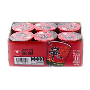 농심 신라면 소컵 65g 6입 x2개