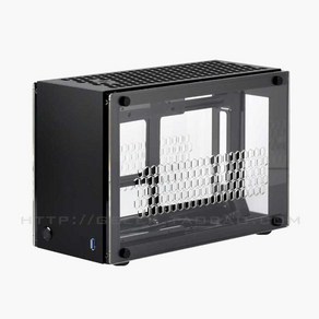 GEEEK A50S itx 컴퓨터 mini피씨케이스 블랙 아크릴 A60 PC 피씨케이스 A4, 하얀색 공식 표준