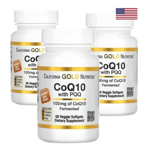 California Gold CoQ10 with PQQ 캘리포니아 골드 PQQ함유 CoQ10 100mg 소프트젤 60개입