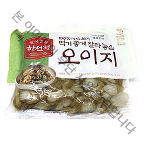 하선정 먹기 좋게 자른 오이지, 1kg, 1개