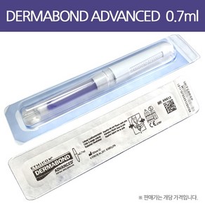 에치콘 ETHICON 의료용본드 더마본드 ANX12 DERMABOND 피부접착제 10~15cm용 0.7ml DERMABOND ADVANCED, 1개